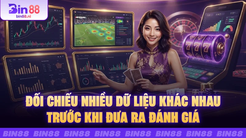Đối chiếu nhiều dữ liệu khác nhau trước khi đưa ra đánh giá