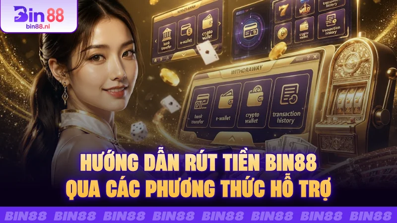Hướng dẫn rút tiền BIN88 qua các phương thức hỗ trợ