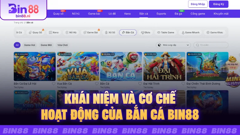 Khái niệm và cơ chế hoạt động của Bắn cá Bin88