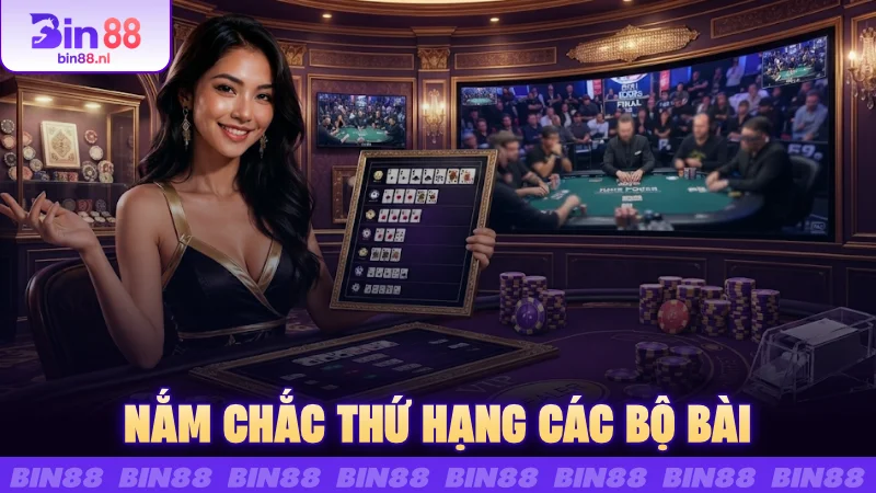 Nắm chắc thứ hạng các bộ bài