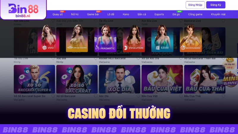 Casino đổi thưởng